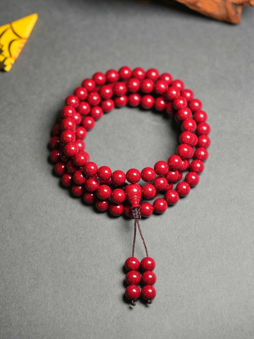 Cinnabar Good-Luck Prayer 108 Beads