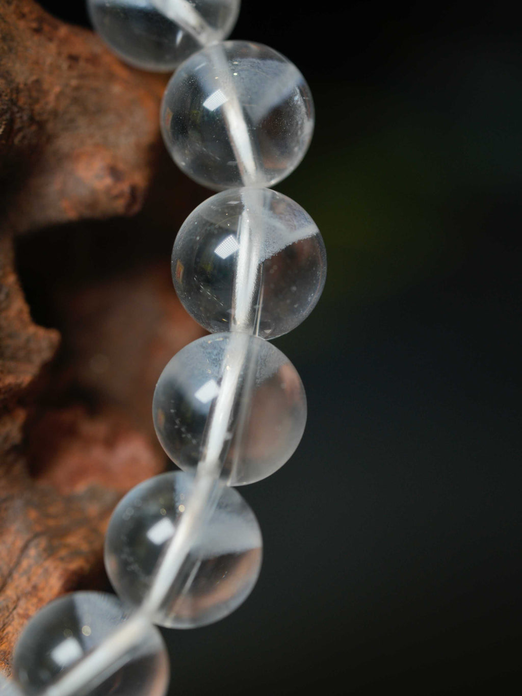 Natural White Phantom Quartz Wealth-Attracting Bracelet