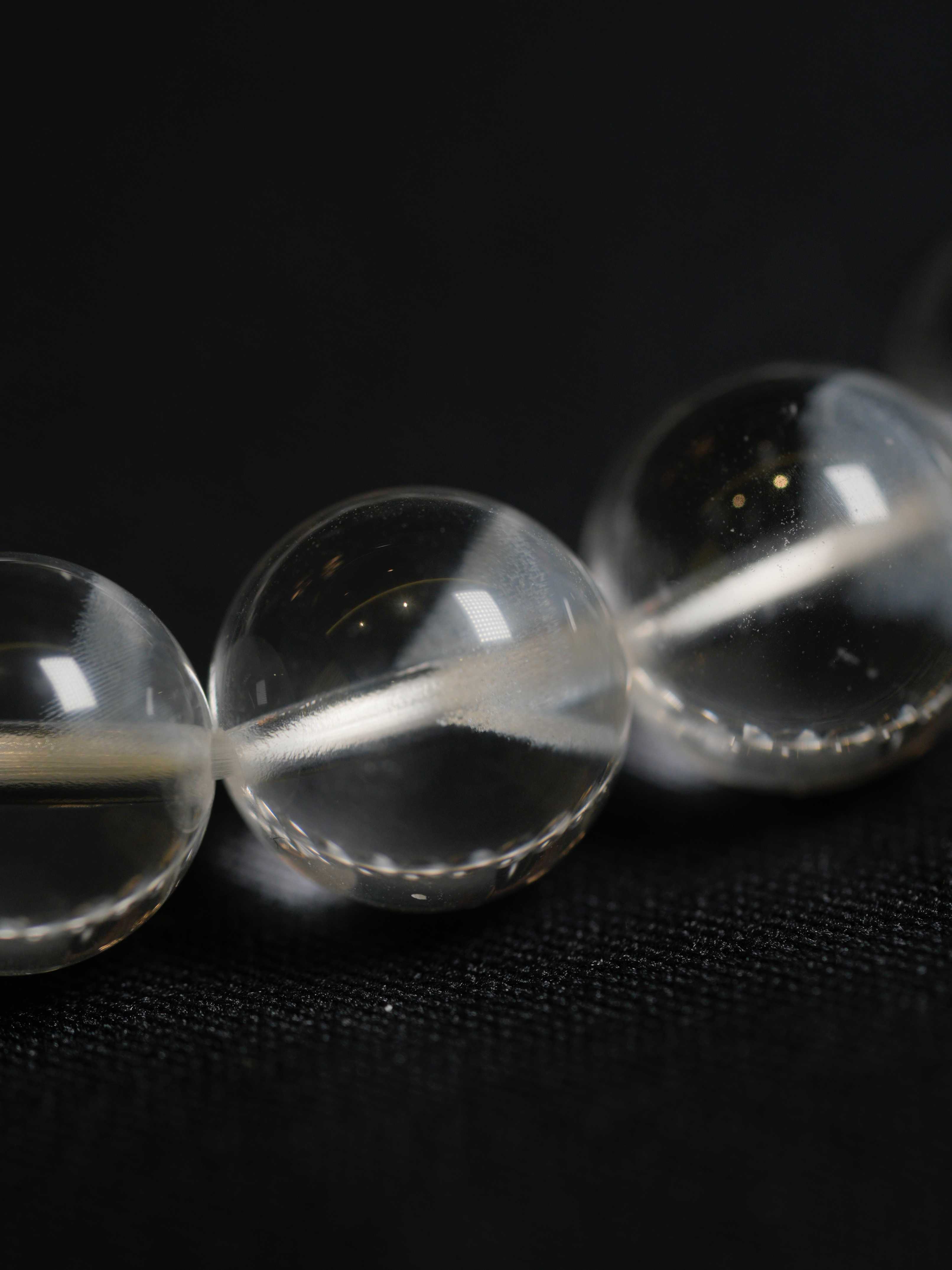 Natural White Phantom Quartz Wealth-Attracting Bracelet