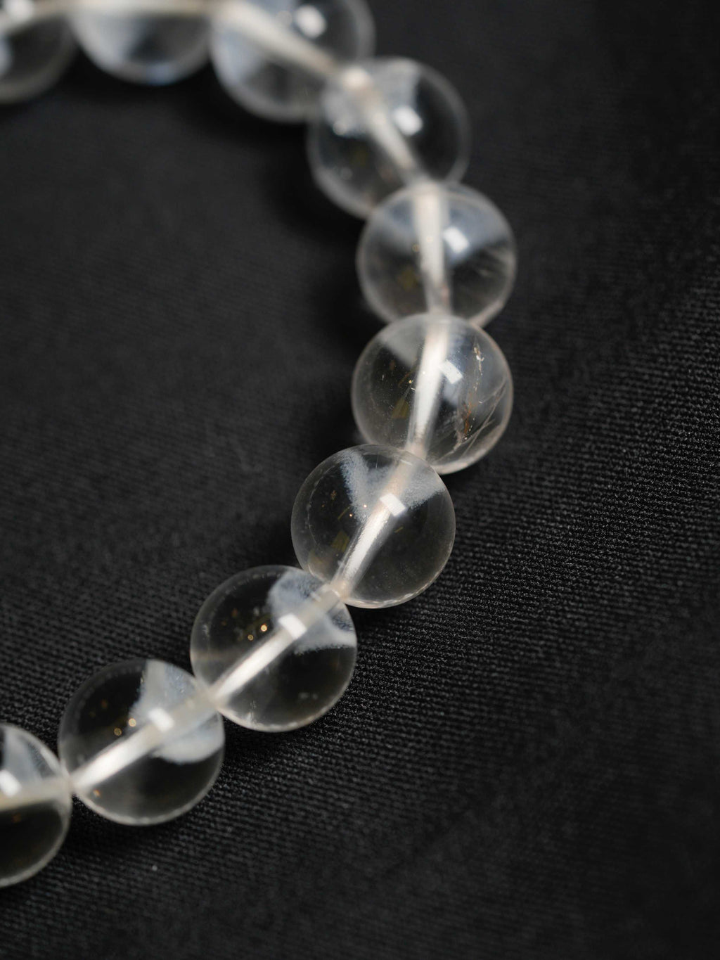 Natural White Phantom Quartz Wealth-Attracting Bracelet