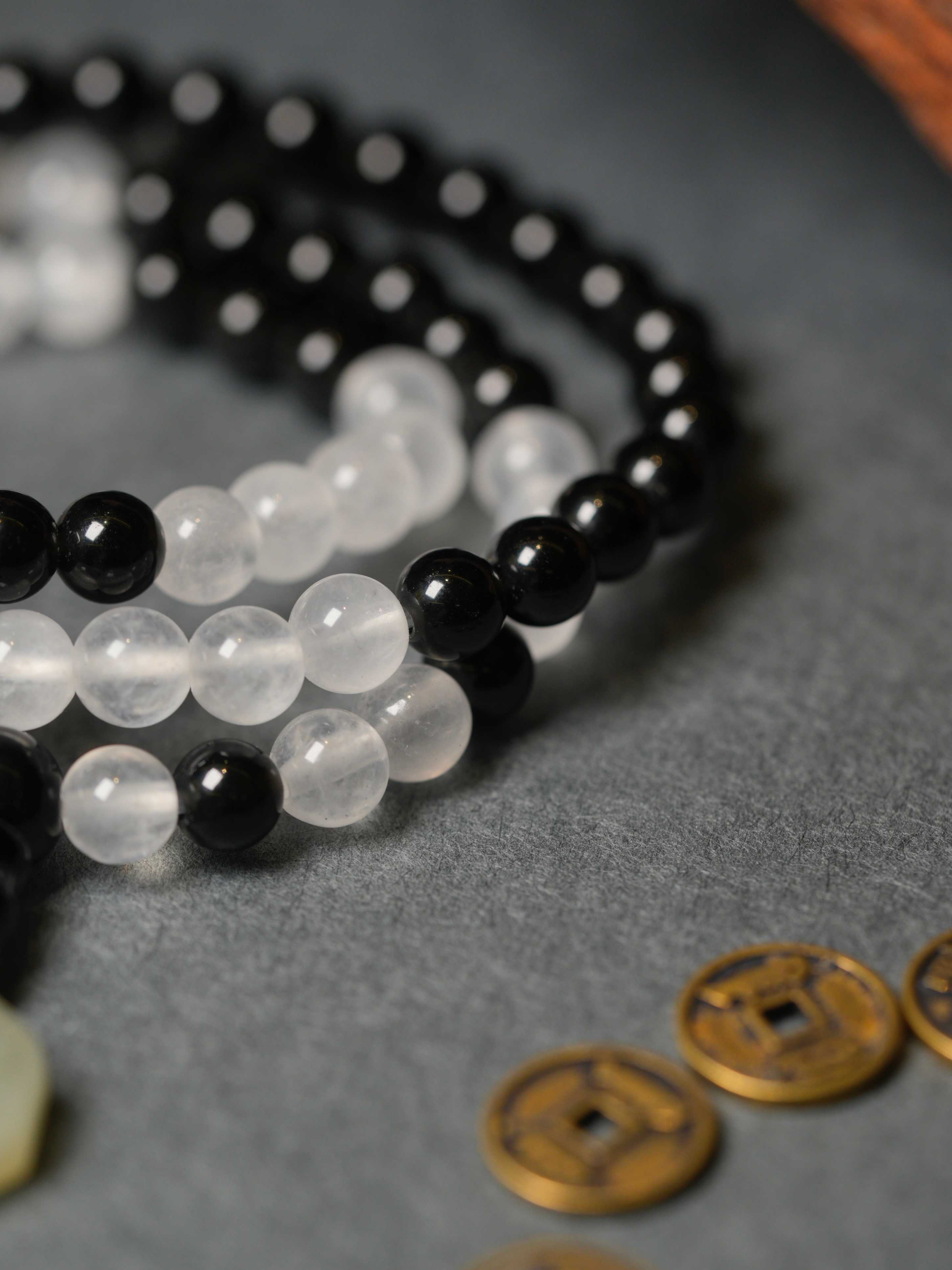 Tai Chi Yin-Yang Harmony Prayer Bracelet