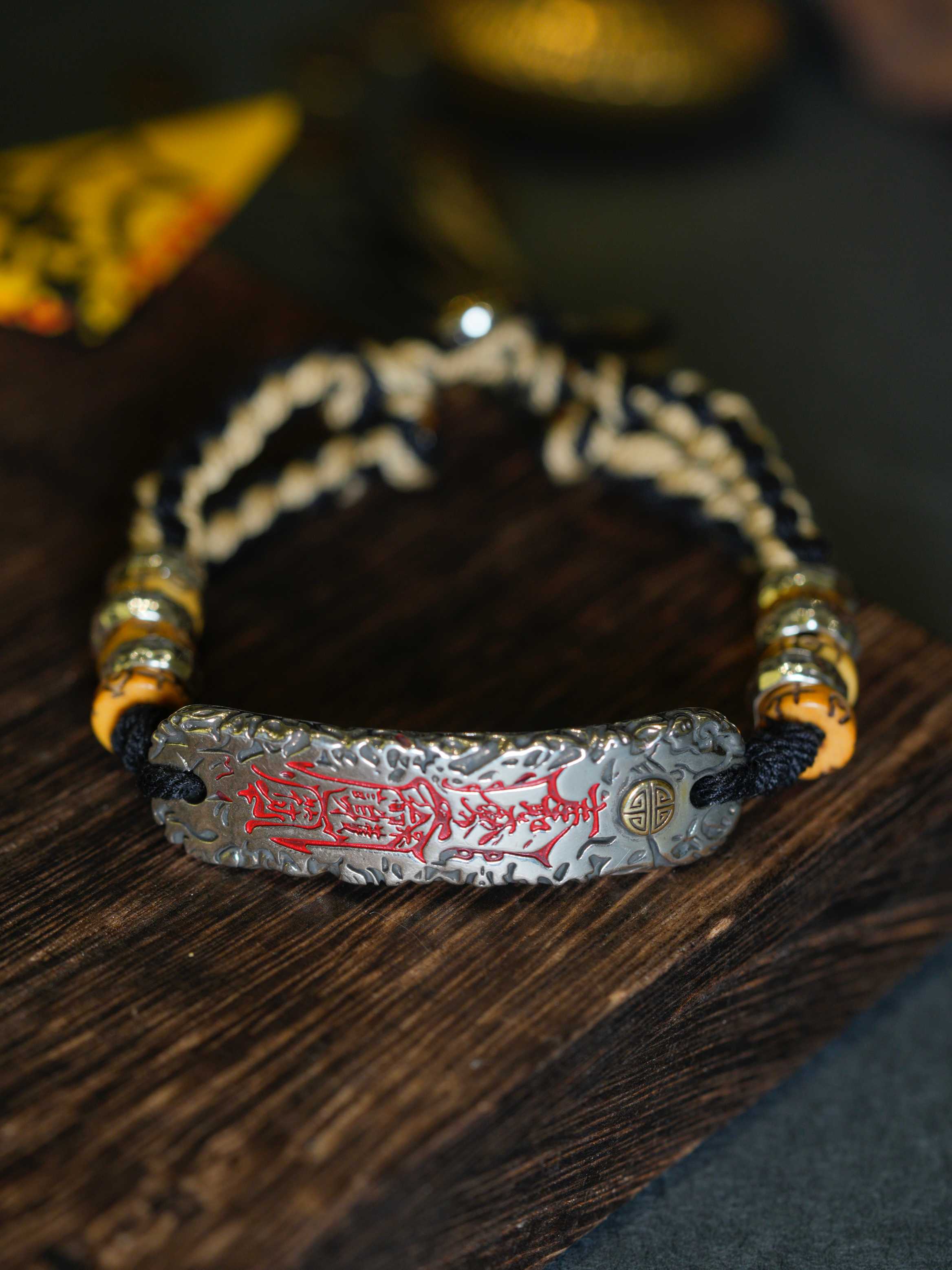 Natural Brass Fortune - Blessing Talisman Bracelet