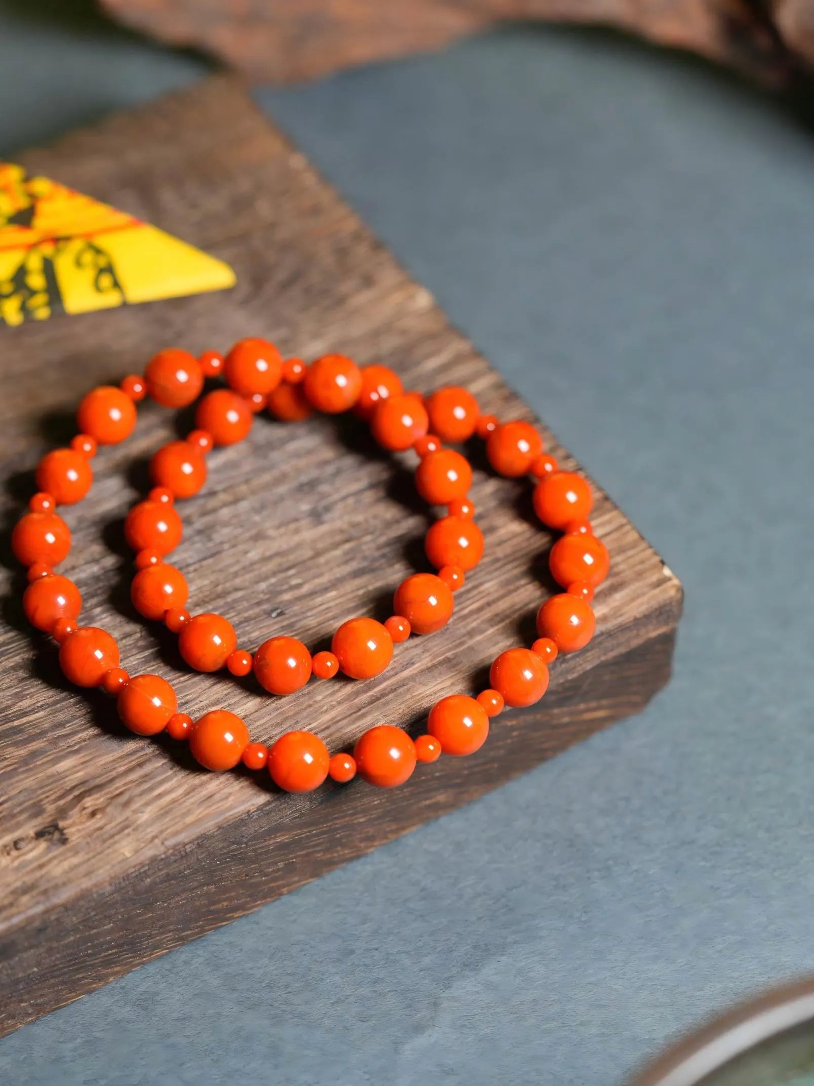 Natural Southern Red Agate Wealth-Attracting Beaded Bracelets