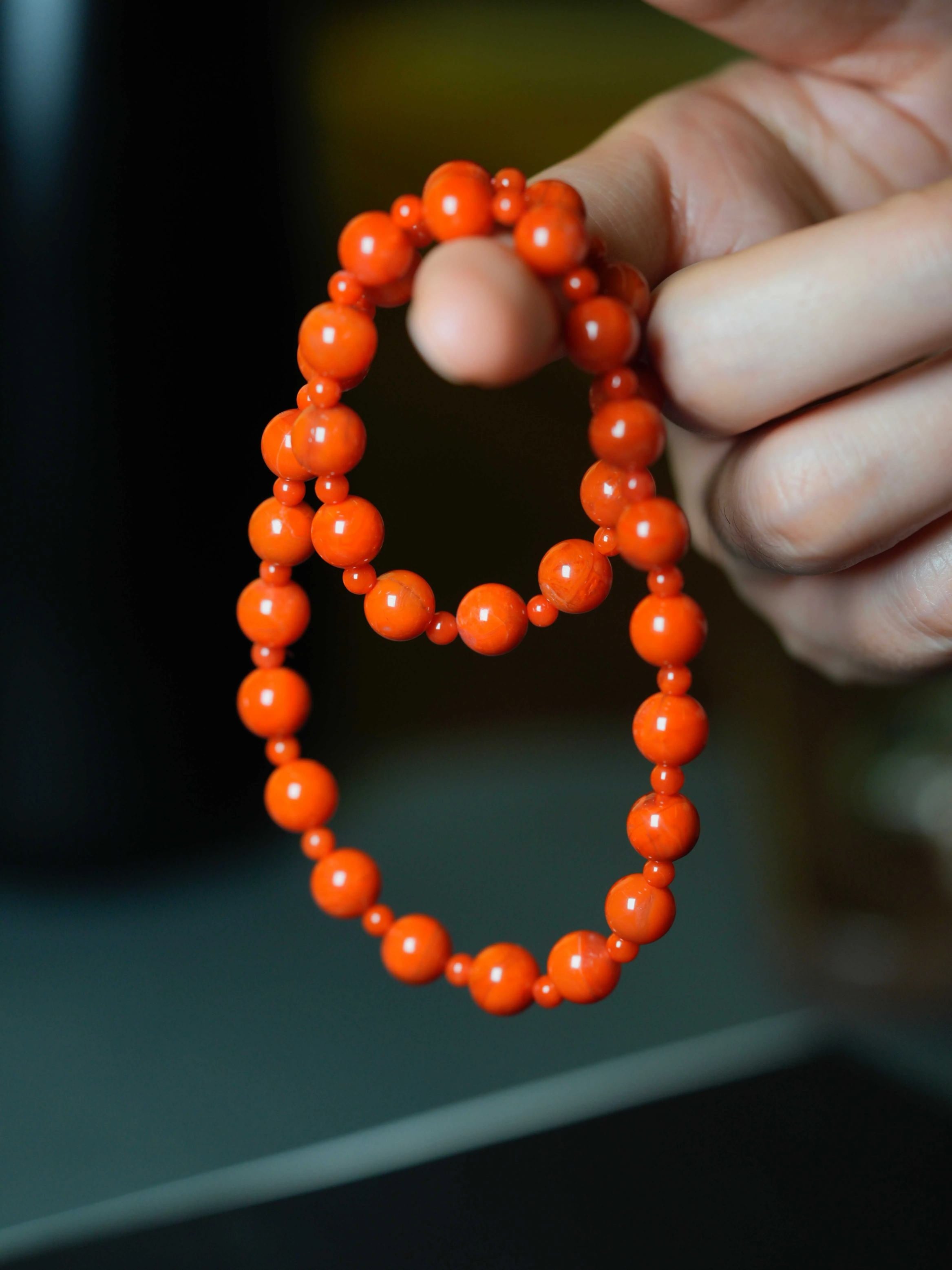Natural Southern Red Agate Wealth-Attracting Beaded Bracelets