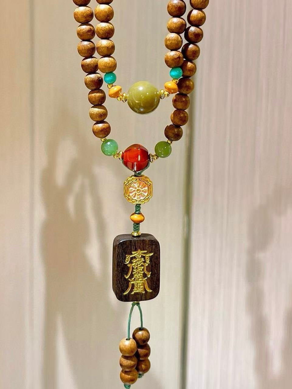Agarwood Tai Sui Protection & Peace Prayer Beads