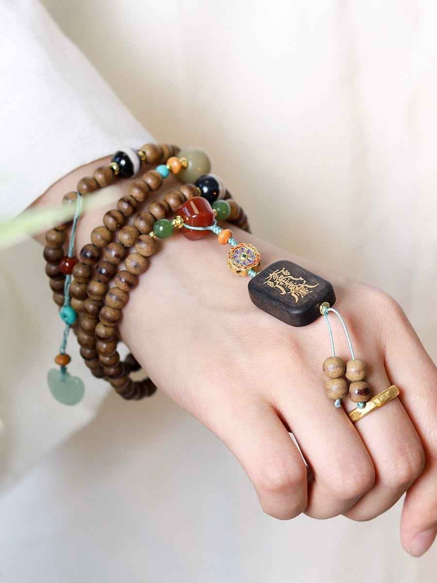 Agarwood Tai Sui Protection & Peace Prayer Beads