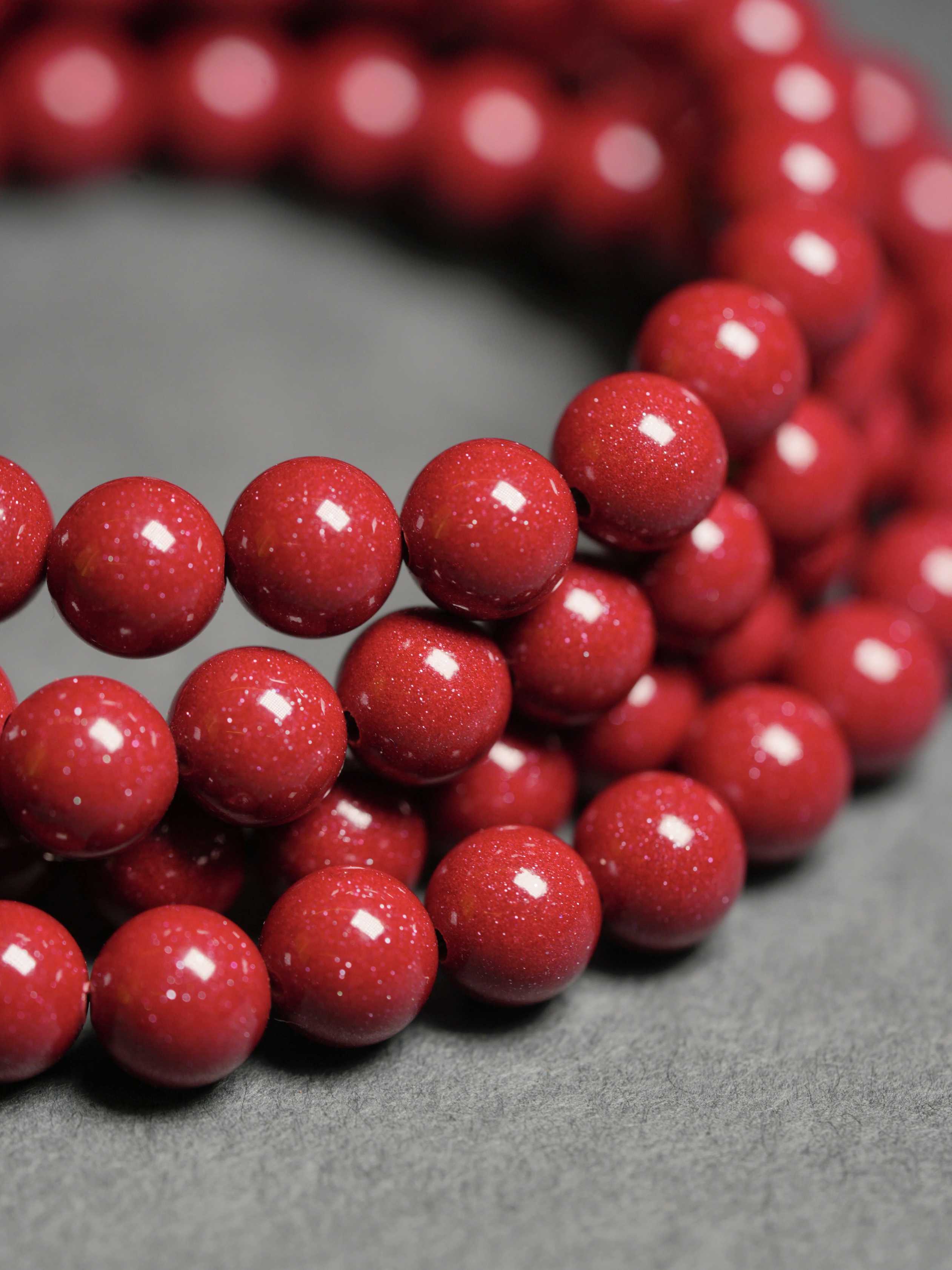 Cinnabar Good-Luck Prayer 108 Beads