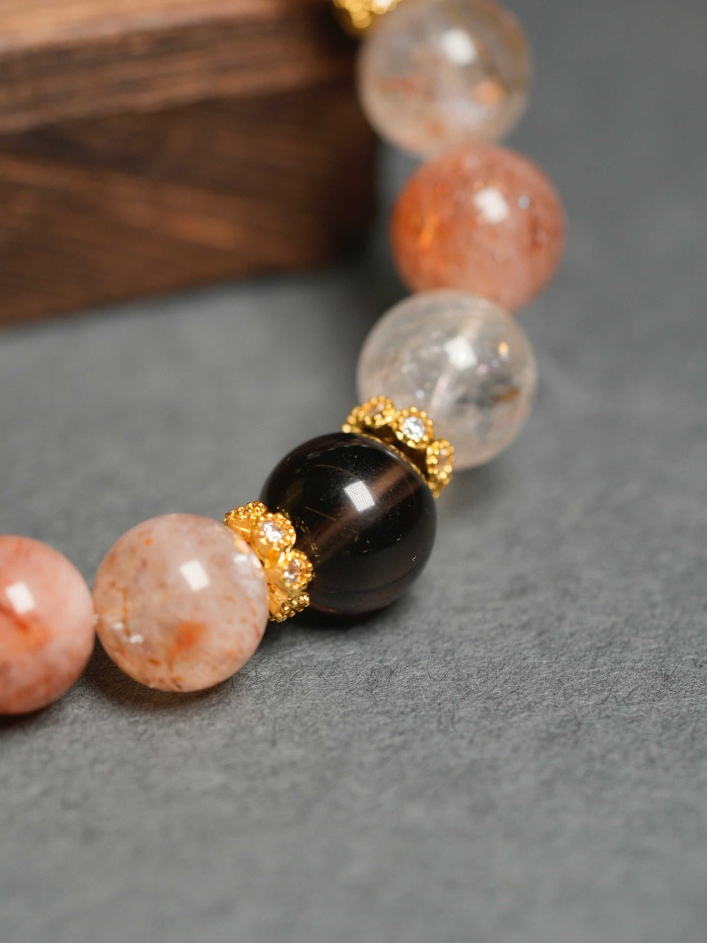 Natural Smoky Quartz Super Seven Wealth-Attracting Bracelet